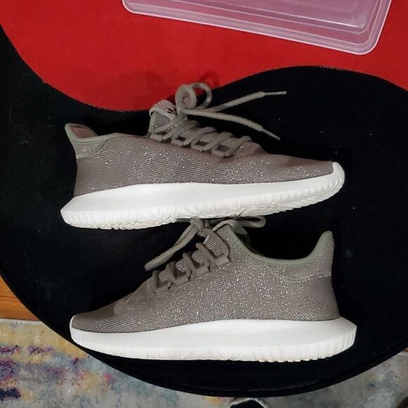 Adidas Tubular Shadow Green Glitter Size 7 - Picture 4 of 12